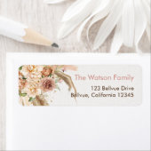 パンパスグラスボホバラボヘミアン住所 シール (インサイチュ)