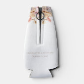 パンパスグラスボホパーソナライズされたフローラ結婚ズ ボトルクーラー (裏面)