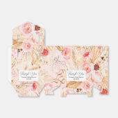 パンパスグラスボホピンクフラワーベビーガールシャワー フェイバーボックス (折り畳みなし)