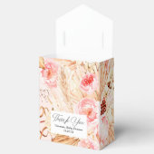 パンパスグラスボホピンクフラワーベビーガールシャワー フェイバーボックス (オープン)