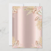 パンパスグラスボホフラワーズキンセアニラ 招待状 (裏面)