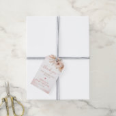 パンパスグラスボホフローラデザートベビーシャワー ギフトタグ (より糸付き)