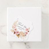 パンパスグラスボホフローラ水彩結婚式の引き出物 フェイバータグ (インサイチュ)