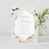 パンパスグラスボホブライダルシャワー 招待状 (スタンド正面)