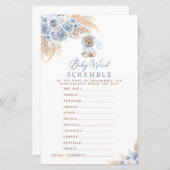 パンパスグラスボホベアベビー単語スクランブルゲーム (正面/裏面)