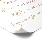 パンパスグラスボホベイビーシャワーデコールモモモサ徴候 ポスター (角)