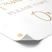 パンパスグラスボホベイビーシャワー賛成サインデコール ポスター (角)