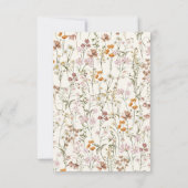 パンパスグラスボホボヘミアンデザートベビーシャワー サンキューカード (裏面)