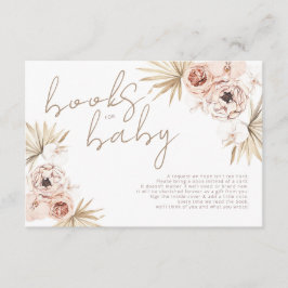 パンパスグラスボホボヘミアンブックスベビーエンクロシュール エンクロージャーカード