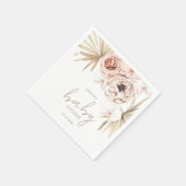 パンパスグラスボホボヘミアンベビーシャワー スタンダードカクテルナプキン (角)