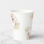 パンパスグラスボホボヘミアンベビーシャワー 紙コップ (右)