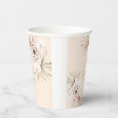 パンパスグラスボホボヘミアンベビーシャワー 紙コップ (右)