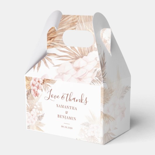 パンパスグラスボホラブアンドズ感謝してい結婚ズ フェイバーボックス (正面サイド)