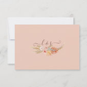 パンパスグラスボホ赤面フローラトゥインクルライツレスsvp 出欠カード (裏面)