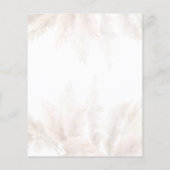 パンパスグラスボホ80thバースデーパーティーへの招待 (裏面)