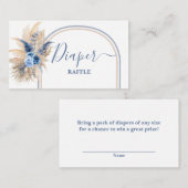 パンパスグラスボーイおむつラッフルカード エンクロージャーカード (正面/裏面)