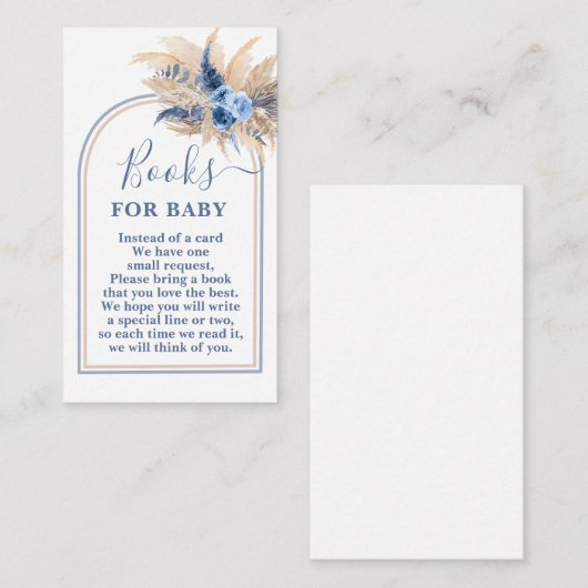 パンパスグラスボーイベビーカード エンクロージャーカード (正面/裏面)