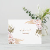 パンパスグラスボーカスタムホのカード 招待状 (スタンド正面)