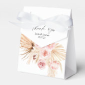 パンパスグラスボーホウォーター色結婚フローラ フェイバーボックス (正面サイド)