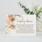 パンパスグラスボーホディスプレイシャワーインサート エンクロージャーカード (スタンド正面)