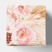 パンパスグラスボーホピンクフローラ赤ちゃんシャワー フェイバーボックス (上部)