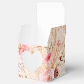 パンパスグラスボーホピンクフローラ赤ちゃんシャワー フェイバーボックス (オープン)