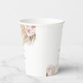 パンパスグラスボーホベイビーシャワー 紙コップ (右)