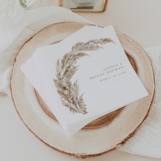 パンパスグラスボーミニマルホ スタンダードカクテルナプキン