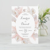 パンパスグラスボー結婚ホズ 招待状 (スタンド正面)