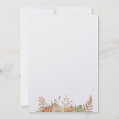 パンパスグラスボー結婚ホテーマ 招待状 (裏面)