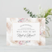 パンパスグラスメイド・オブ・オーナー(花嫁付き添い人)/ブライデスメイド提案 招待状 (スタンド正面)