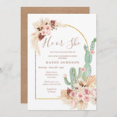 パンパスグラスメキシカンフィエスタジェンダー招待状 招待状 (正面/裏面)