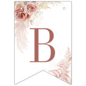 パンパスグラスモダンタンブライダルシャワー バンティングフラッグ (第2の旗)