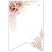 パンパスグラスモダンタンブライダルシャワー バンティングフラッグ (第1の旗)