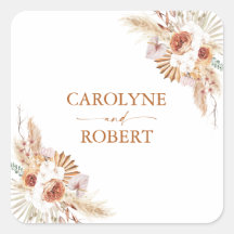 パンパスグラスモダンボヘオテラコッタ結婚ズ