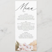 パンパスグラスモダン植物性ボヘミアン文字 メニュー (正面)