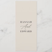 パンパスグラスモダン植物性ボヘミアン文字 メニュー (裏面)