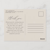 パンパスグラスモダン植物性ボヘミアン結婚ズ ポストカード (裏面)