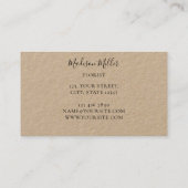 パンパスグラスユーカリプスフローリスト 名刺 (裏面)