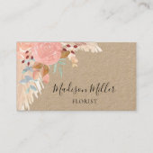 パンパスグラスユーカリプスフローリスト 名刺 (正面)