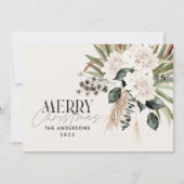 パンパスグラスユーカリモダンムーディボーエレガント シーズンカード (正面)