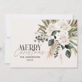 パンパスグラスユーカリモダンムーディボーエレガント シーズンカード (正面)