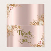 パンパスグラスラグジュアリーバラ金ゴールド 名刺 (外部フラット)