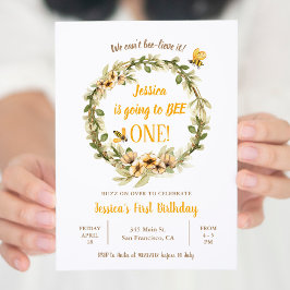 パンパスグラスリトルバニーターニングワン誕生日I 招待状