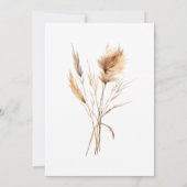 パンパスグラスリハーサルディナー&サンデーブランチ 招待状 (裏面)