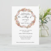 パンパスグラスリースボホトロピカル自然フローラ 招待状 (スタンド正面)