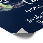 パンパスグラスレシピカードブライダルシャワー ポスター (角)