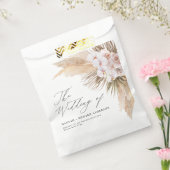 パンパスグラス乾燥植物文字ボホ結婚のn フェイバーバッグ (封をした状態)