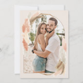 パンパスグラス乾燥花boho写真 セーブザデート (裏面)