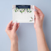 パンパスグラス共有アデイトナイトブライダルシャワーカード チラシ (手)